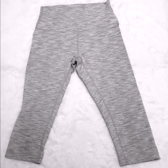 lululemon athletica Denim - Lululemon pace  rival high rise crop 22” no zip